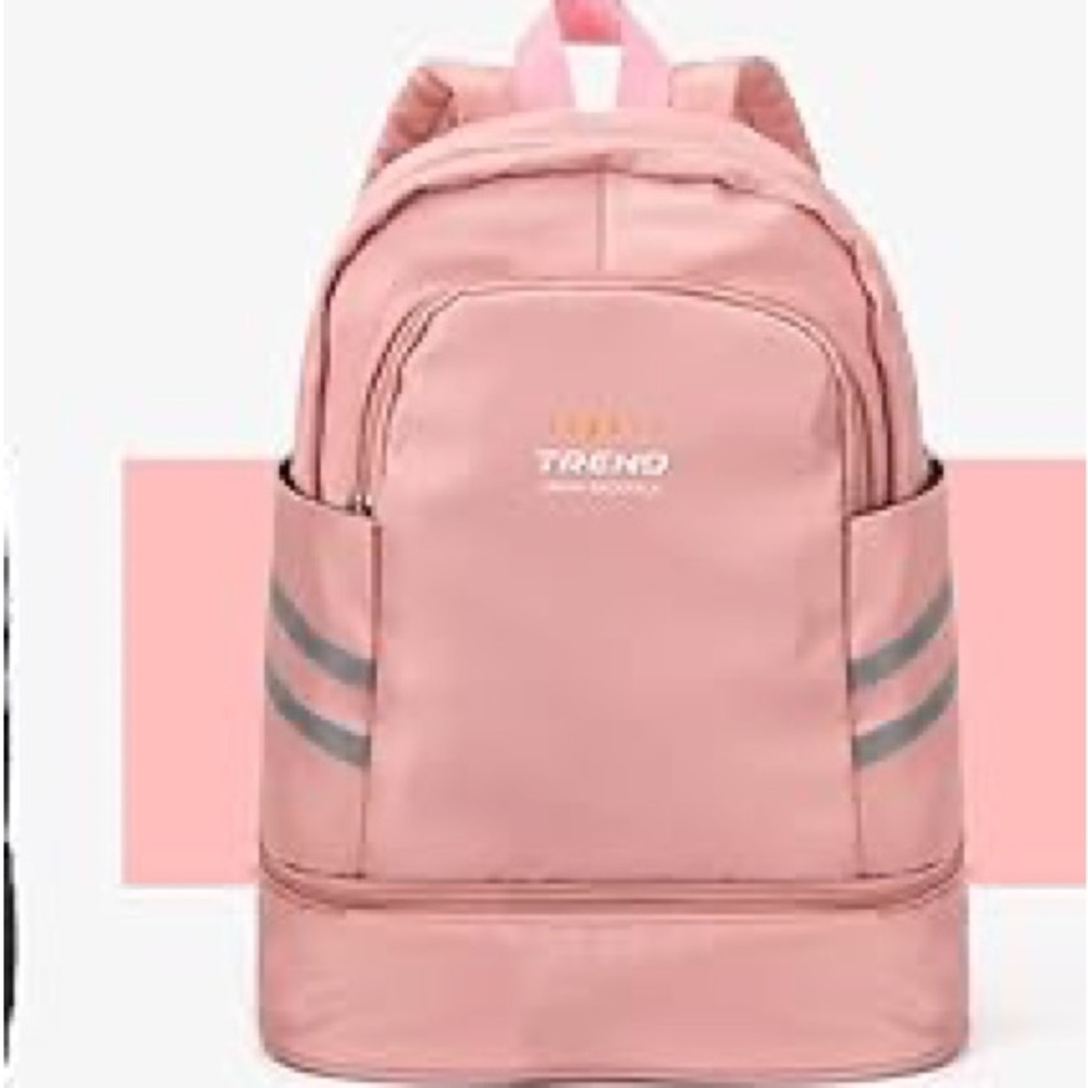 Pink foldable waterproof backpack